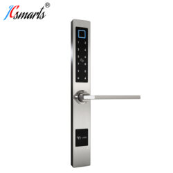 JCF3368 Slim Stainless Steel Smart Fingerprint Door Lock on Aluminum Door