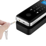 JCG768 Office Security Smart Fingerprint Glass Door Lock