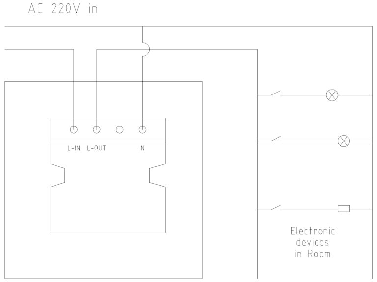 Power Saving Switch Connection diagram